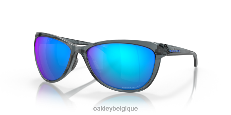 être Oakley lunettes pasque Verres polarisants Prizm Saphir, monture noire cristal LFB04737