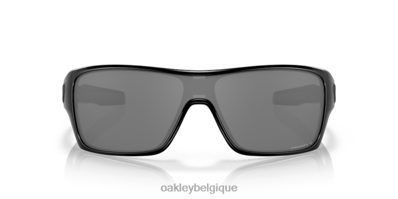être Oakley lunettes rotor de turbine Verres polarisants noirs Prizm, monture noire polie LFB04157