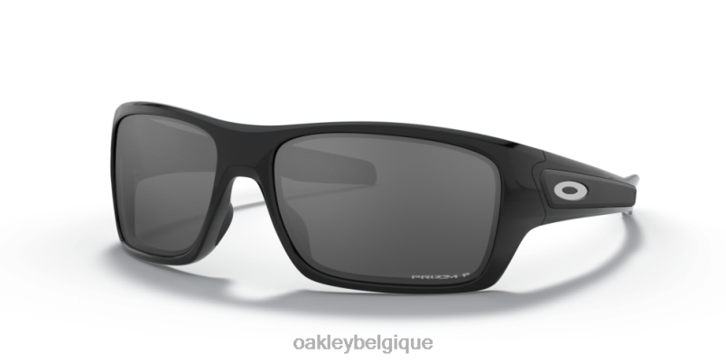 être Oakley lunettes turbine Verres polarisants noirs Prizm, monture noire polie LFB04428
