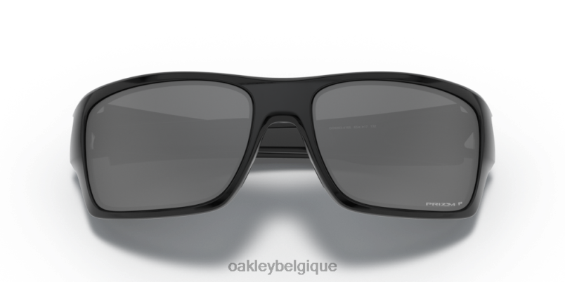 être Oakley lunettes turbine Verres polarisants noirs Prizm, monture noire polie LFB04428