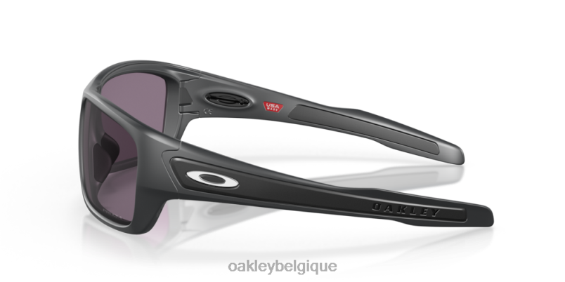 être Oakley lunettes turbine verres prizm gris, monture carbone mat LFB04435