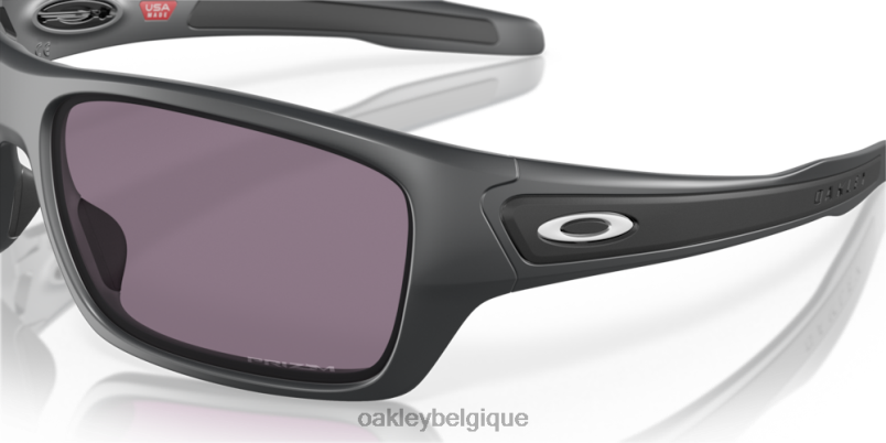 être Oakley lunettes turbine verres prizm gris, monture carbone mat LFB04435