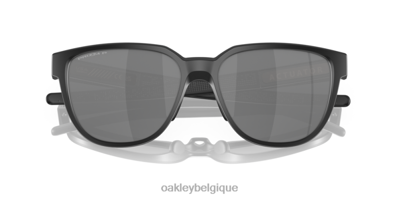 être Oakley lunettes actionneur verres polarisants noirs Prizm, monture noire mate LFB04831