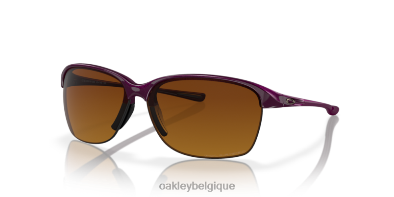 être Oakley lunettes inarrêtable verres polarisés dégradés marron, monture spritzer framboise LFB04694