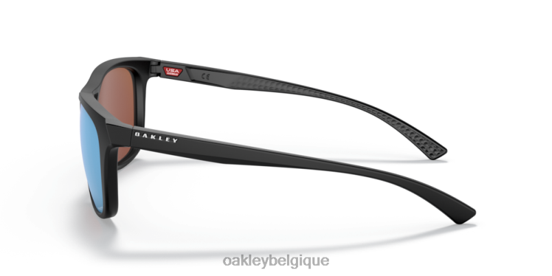 être Oakley lunettes ligne directrice Verres polarisés Prizm Deep Water, monture noire mate LFB041075