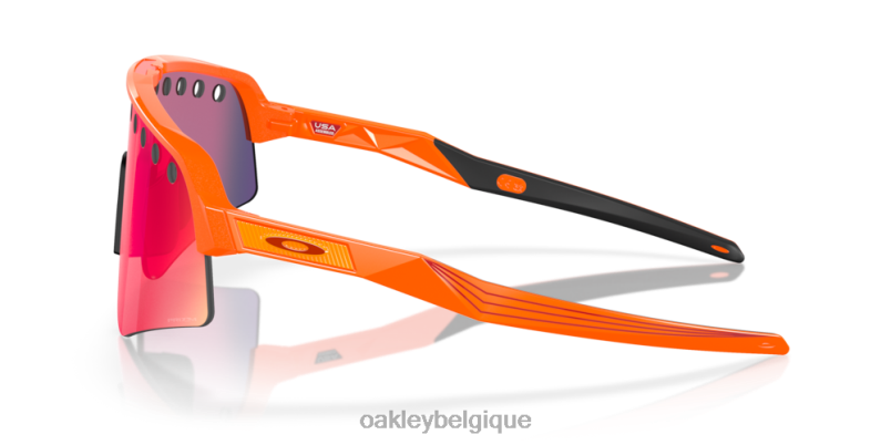 être Oakley lunettes mathieu van der poel série signature sutro lite balayage verres Prizm Road, monture orange scintillante LFB041017