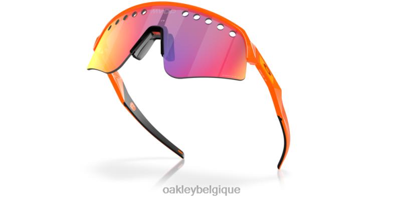être Oakley lunettes mathieu van der poel série signature sutro lite balayage verres Prizm Road, monture orange scintillante LFB041017