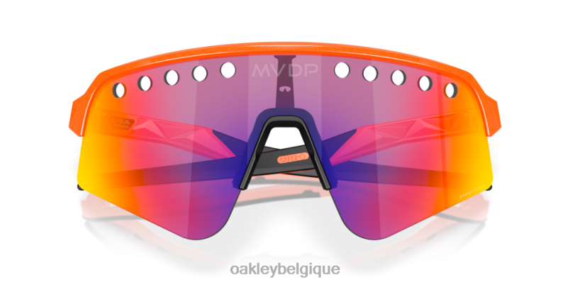 être Oakley lunettes mathieu van der poel série signature sutro lite balayage verres Prizm Road, monture orange scintillante LFB041017
