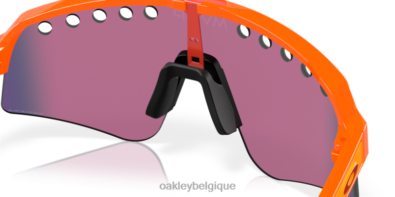être Oakley lunettes mathieu van der poel série signature sutro lite balayage verres Prizm Road, monture orange scintillante LFB041017