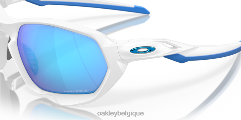 être Oakley lunettes plasma (ajustement du pont bas) verres saphir Prizm, monture blanc mat LFB04589