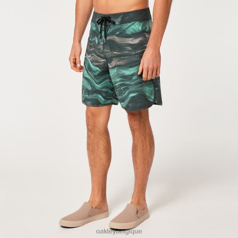 être Oakley vêtements boardshort 19" marbre tourbillon magma vert menthe LFB042907