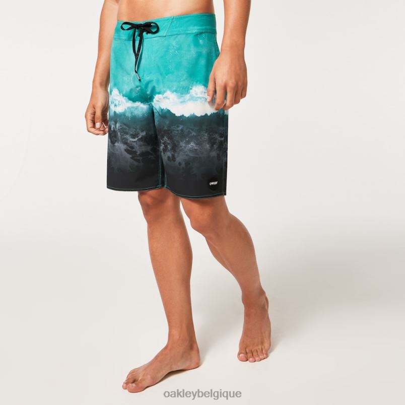 être Oakley vêtements boardshort 20" blanchi à la chaux vague vert menthe LFB042910