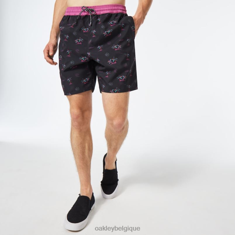 être Oakley vêtements short de plage tropics b1b rc 18" noir ton sur ton LFB042780