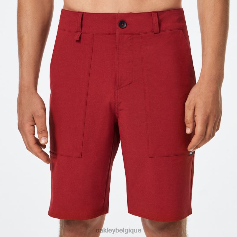 être Oakley vêtements b1b hybride court 20 bruyère rouge de fer LFB042893