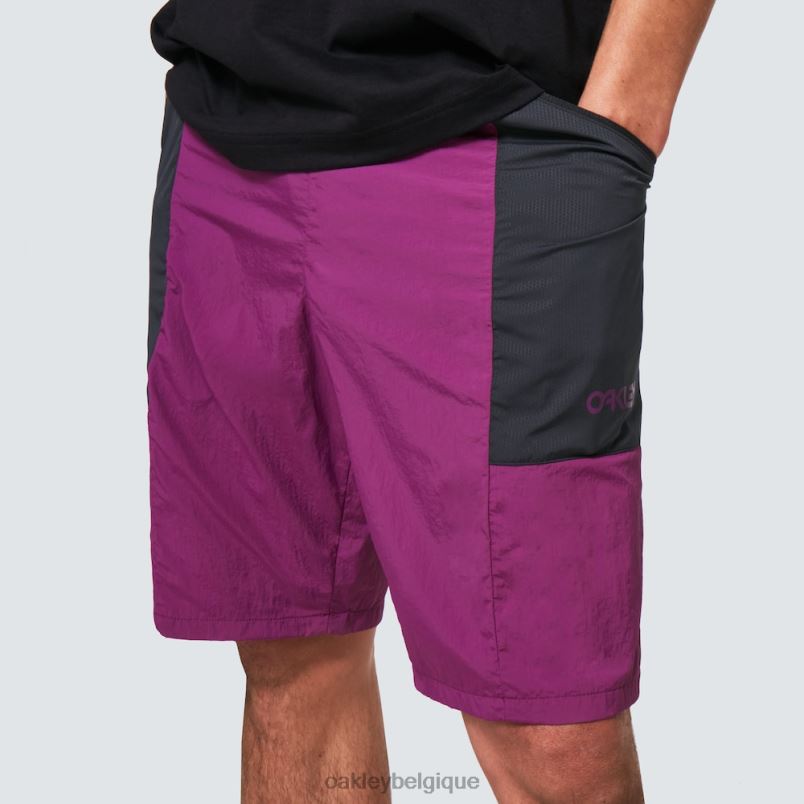 être Oakley vêtements short pliable rétro léger violet foncé LFB042883
