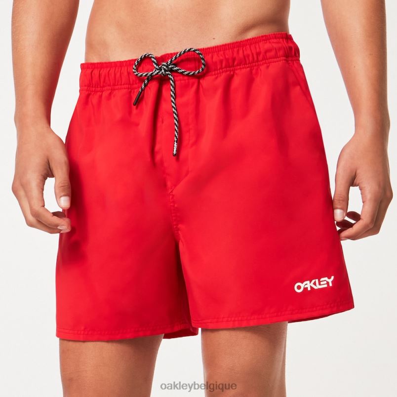 être Oakley vêtements short de plage 16" beach volley ligne rouge LFB042647