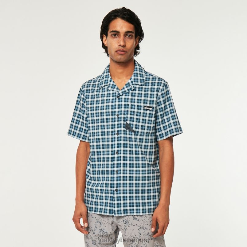 être Oakley vêtements chemise de soleil réduite vérifier le lavage à la pierre LFB042284