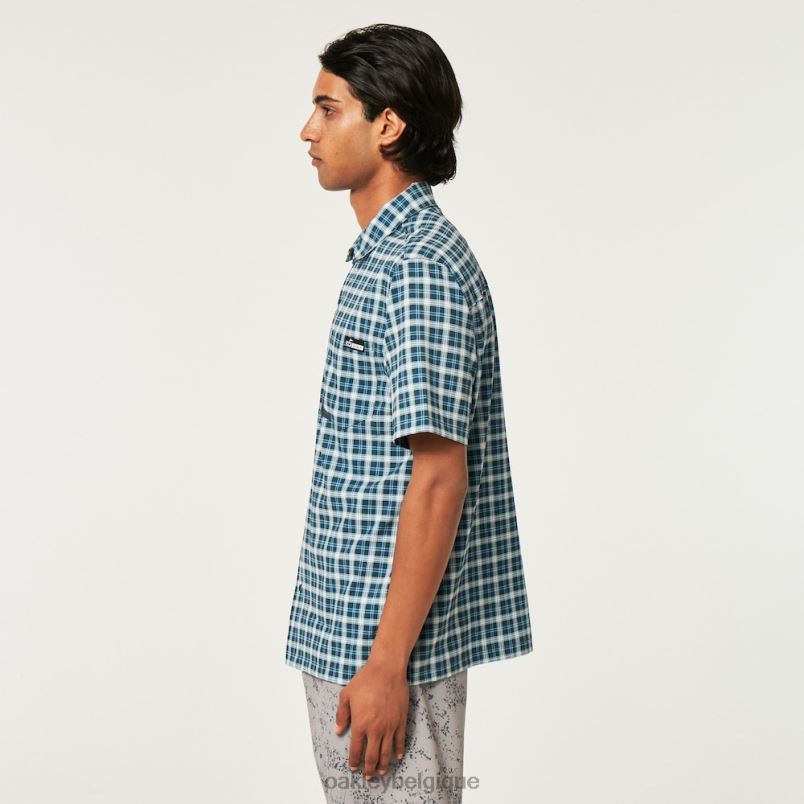 être Oakley vêtements chemise de soleil réduite vérifier le lavage à la pierre LFB042284
