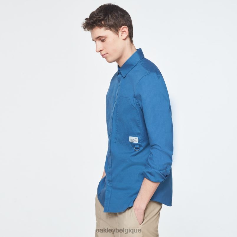 être Oakley vêtements chemise à patch workwear bleu interstellaire LFB042401
