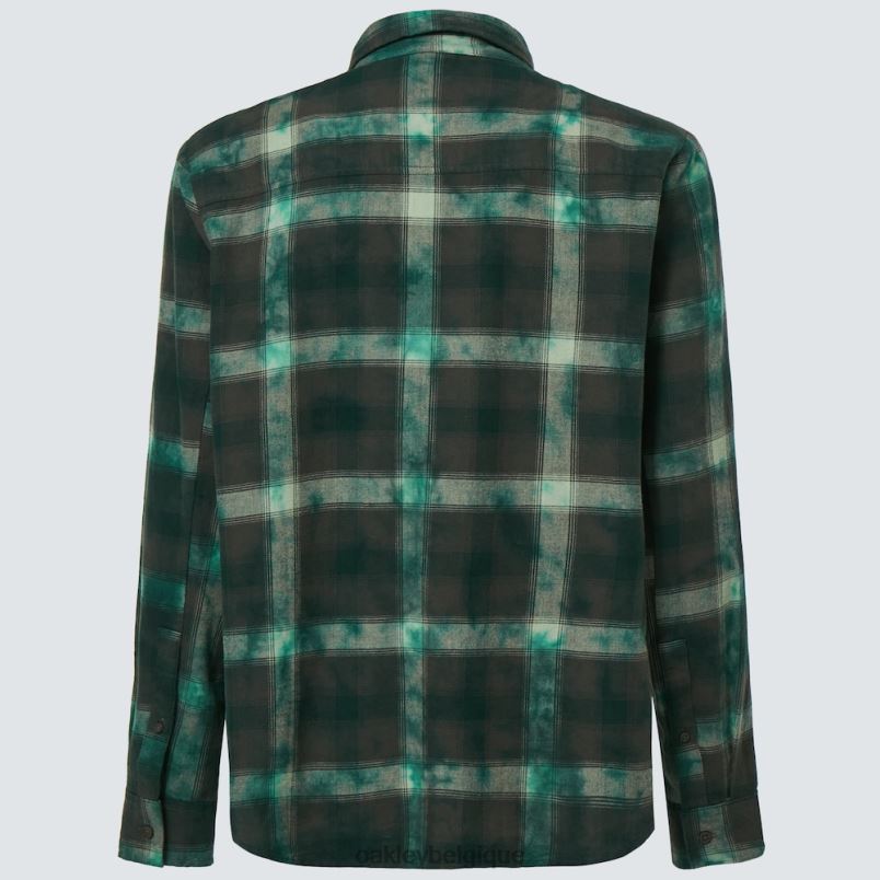 être Oakley vêtements flanelle à carreaux de cabine chèque vert LFB042296