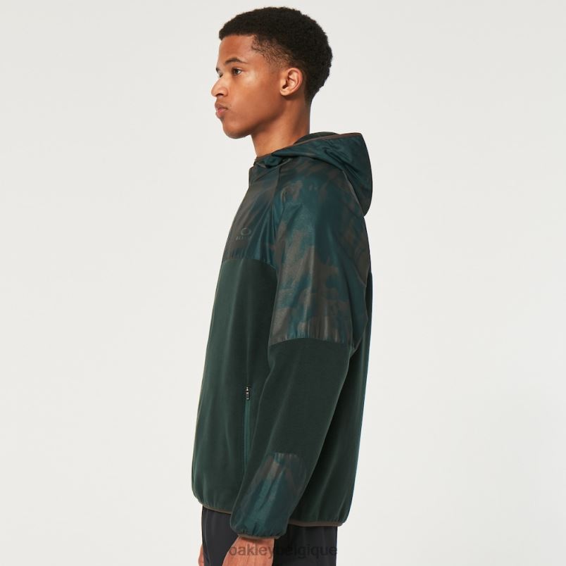 être Oakley vêtements Sweat à capuche Wanderlust FZ impression td vert/montagne LFB042304