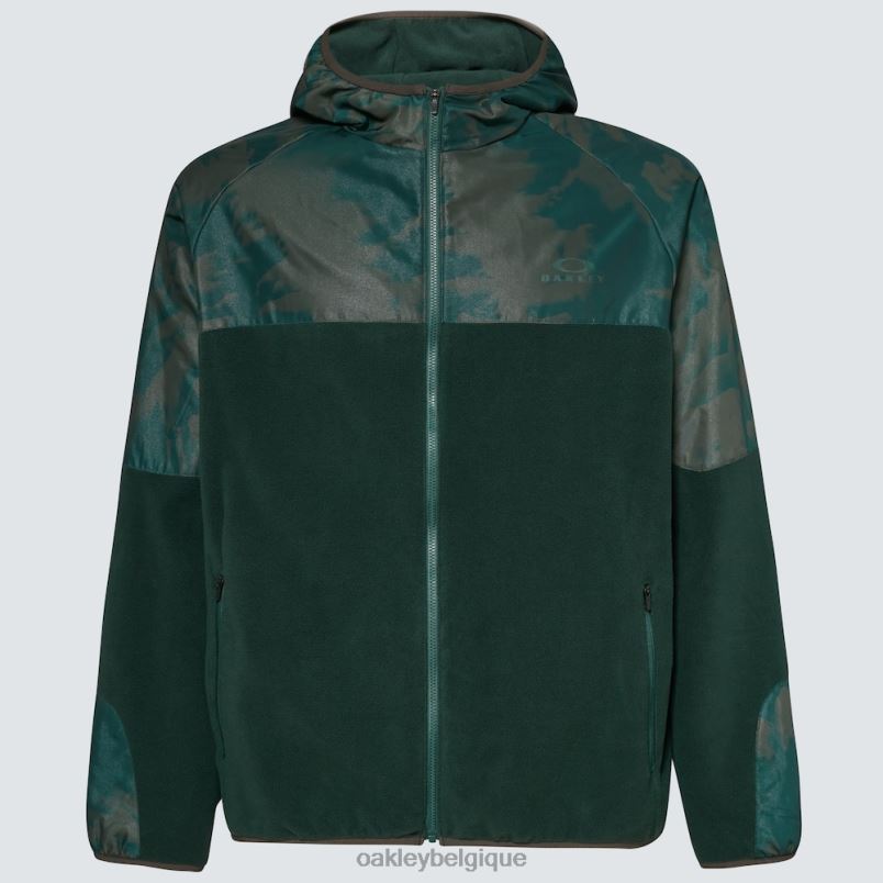 être Oakley vêtements Sweat à capuche Wanderlust FZ impression td vert/montagne LFB042304