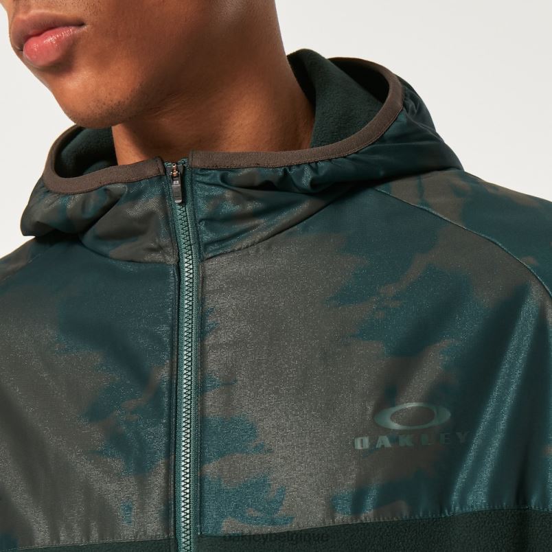 être Oakley vêtements Sweat à capuche Wanderlust FZ impression td vert/montagne LFB042304
