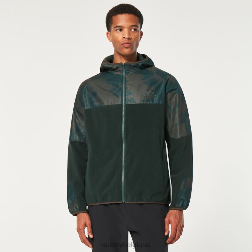 être Oakley vêtements Sweat à capuche Wanderlust FZ impression td vert/montagne LFB042304