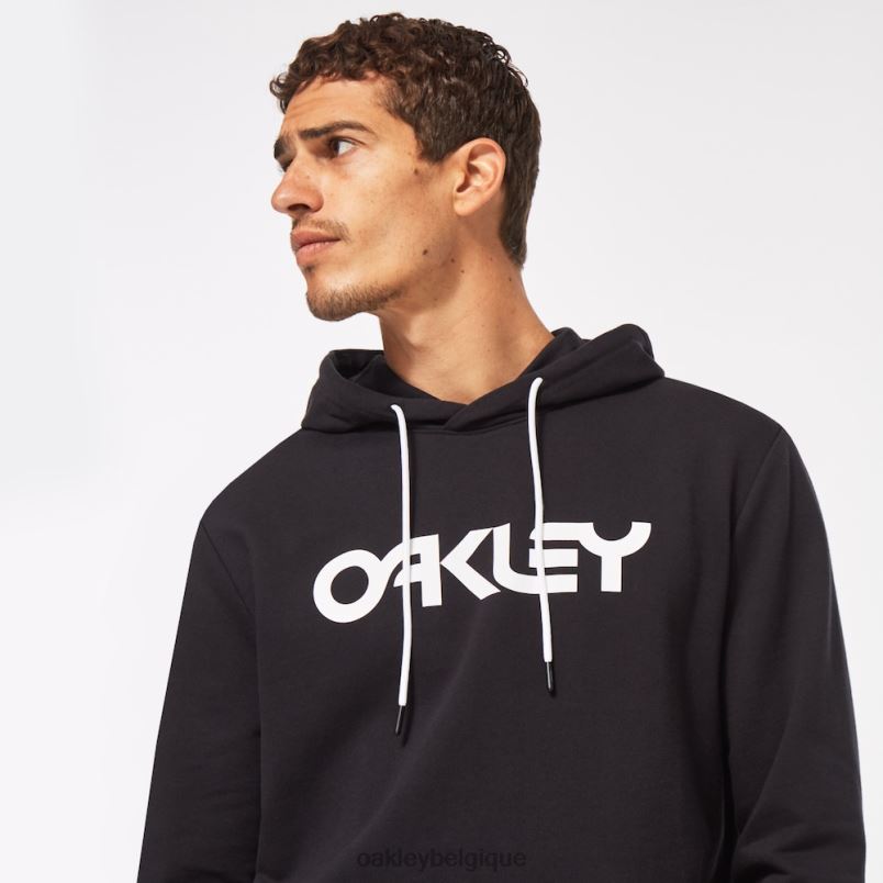 être Oakley vêtements b1b po sweat à capuche 2.0 noir blanc LFB042474