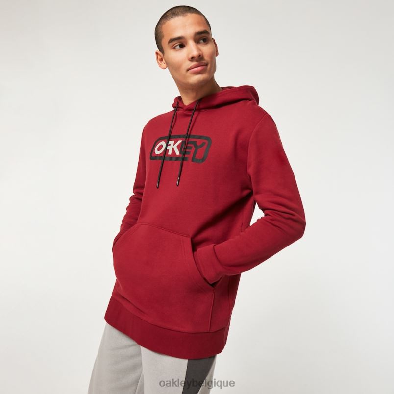 être Oakley vêtements enfermé dans un sweat à capuche b1b po fer rouge LFB042380
