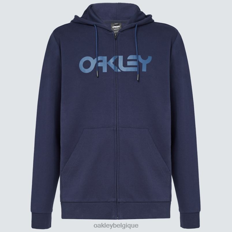 être Oakley vêtements sweat à capuche zippé en peluche brasse/poseidon LFB042504