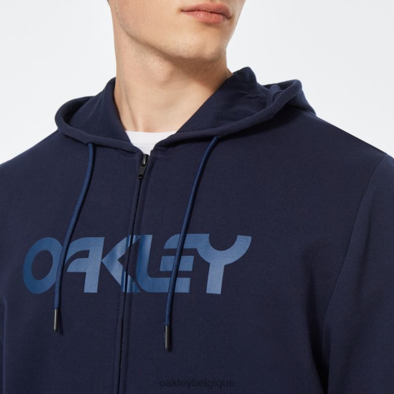 être Oakley vêtements sweat à capuche zippé en peluche brasse/poseidon LFB042504