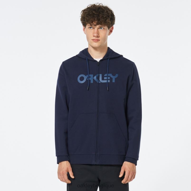 être Oakley vêtements sweat à capuche zippé en peluche brasse/poseidon LFB042504