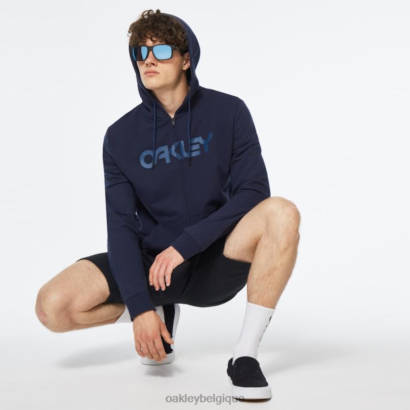 être Oakley vêtements sweat à capuche zippé en peluche brasse/poseidon LFB042504