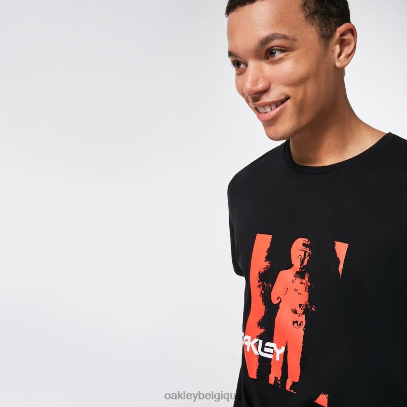 être Oakley vêtements Jonny O Tee noir LFB042441