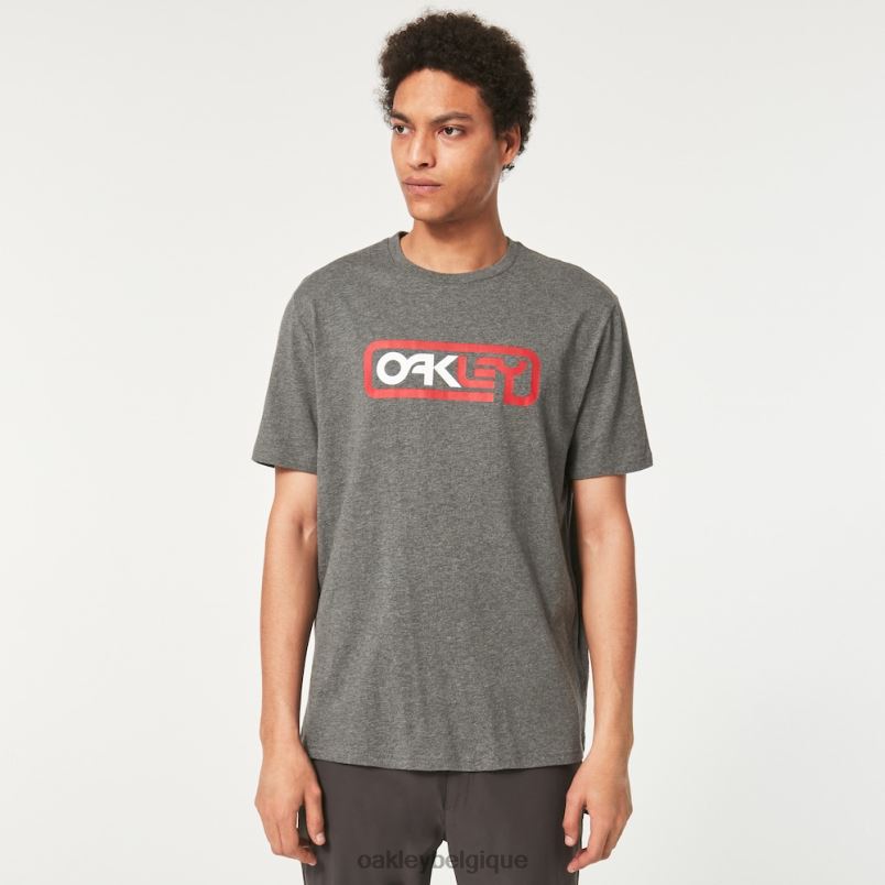 être Oakley vêtements enfermé dans un tee-shirt b1b nouveau gris athlétique LFB042374