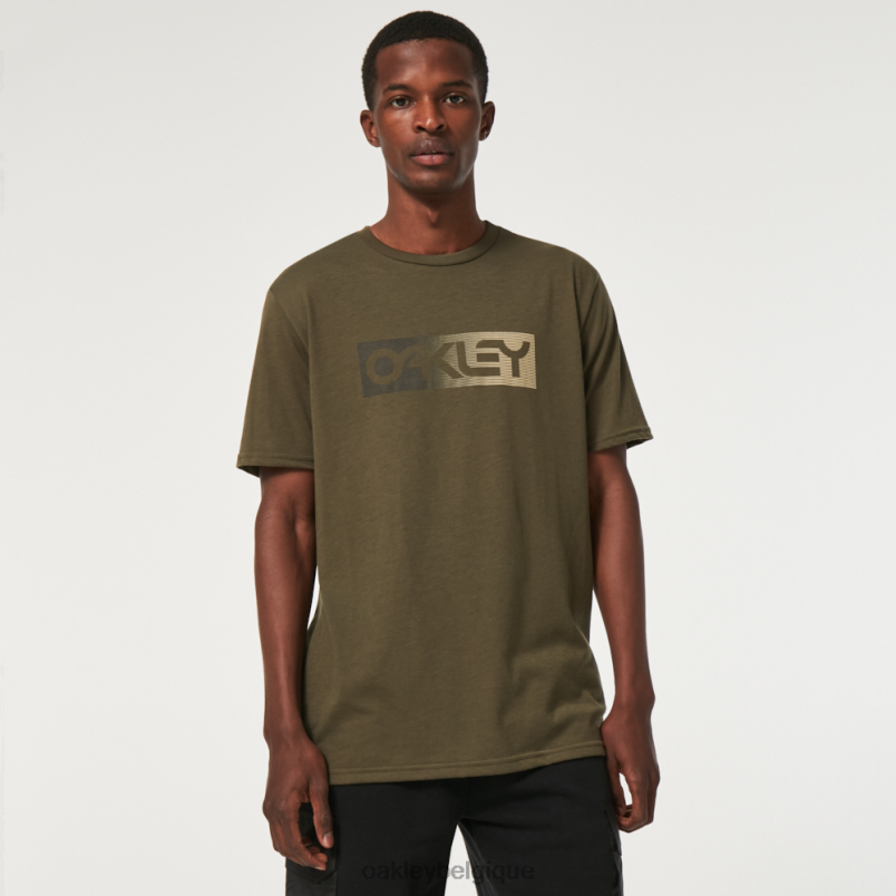 être Oakley vêtements lignes de dégradé b1b rc tee nouveau pinceau foncé LFB042339