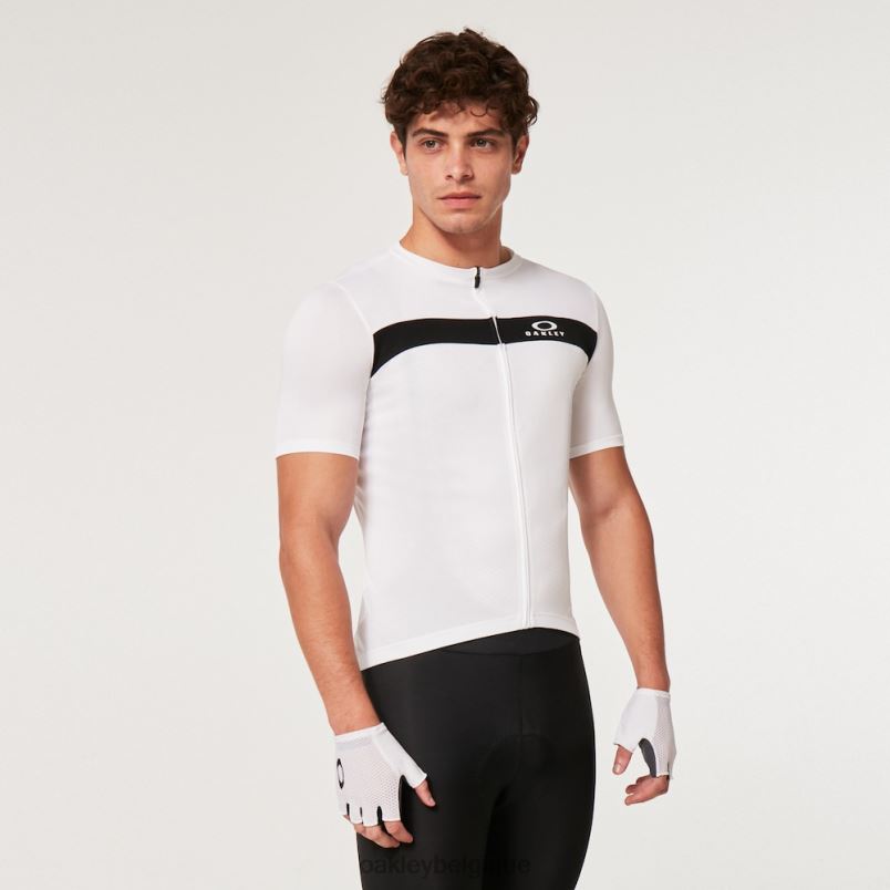 être Oakley vêtements maillot classique emblématique blanc LFB042278