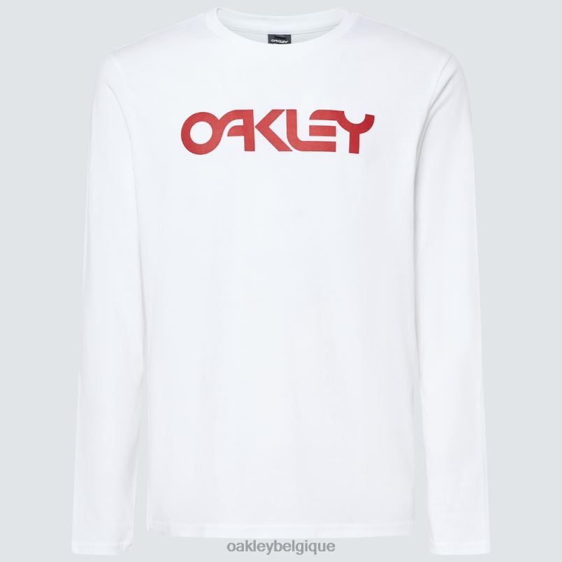 être Oakley vêtements mark ii l/s tee 2.0 blanc LFB042585