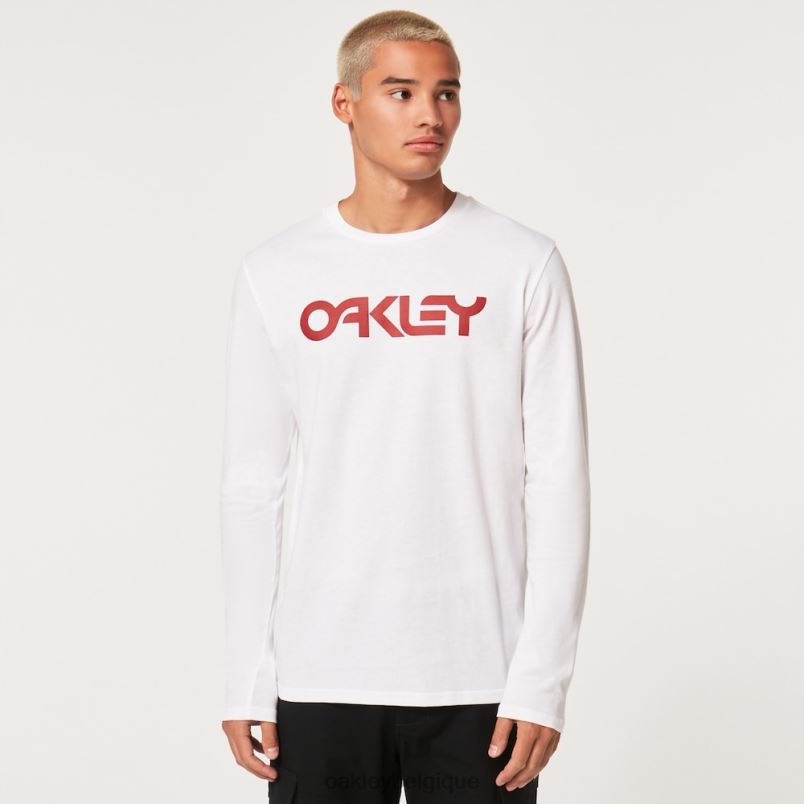 être Oakley vêtements mark ii l/s tee 2.0 blanc LFB042585
