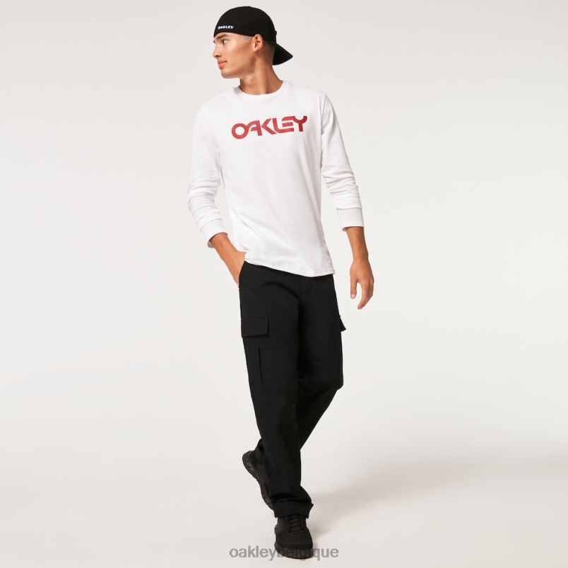 être Oakley vêtements mark ii l/s tee 2.0 blanc LFB042585