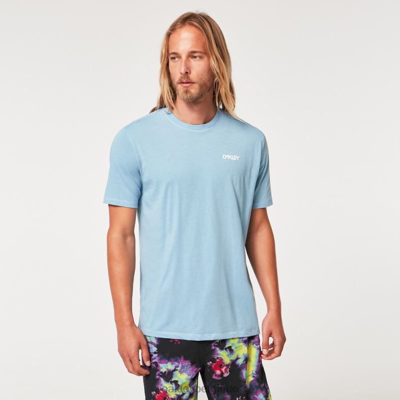 être Oakley vêtements t-shirt b1b classique bleu délavé LFB042263