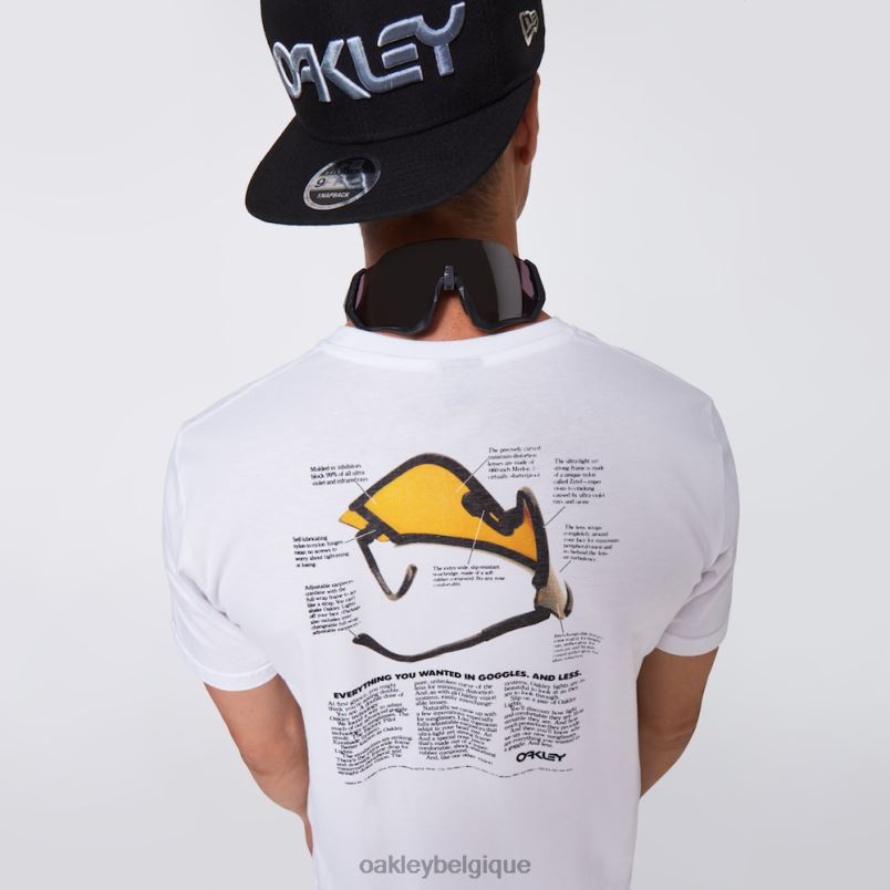 être Oakley vêtements t-shirt à visière Heritage blanc LFB042416