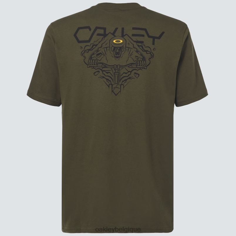 être Oakley vêtements tee-shirt à charge dure nouveau pinceau foncé LFB042195