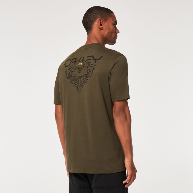 être Oakley vêtements tee-shirt à charge dure nouveau pinceau foncé LFB042195