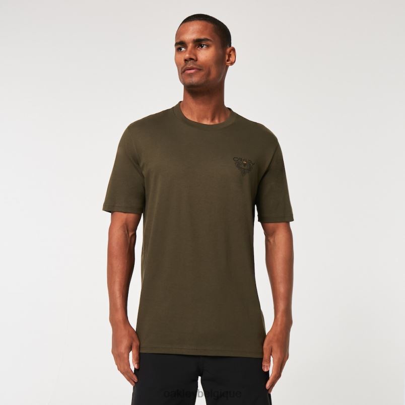 être Oakley vêtements tee-shirt à charge dure nouveau pinceau foncé LFB042195
