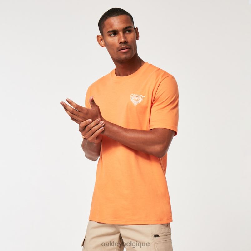 être Oakley vêtements tee-shirt à charge dure orange tendre LFB042193