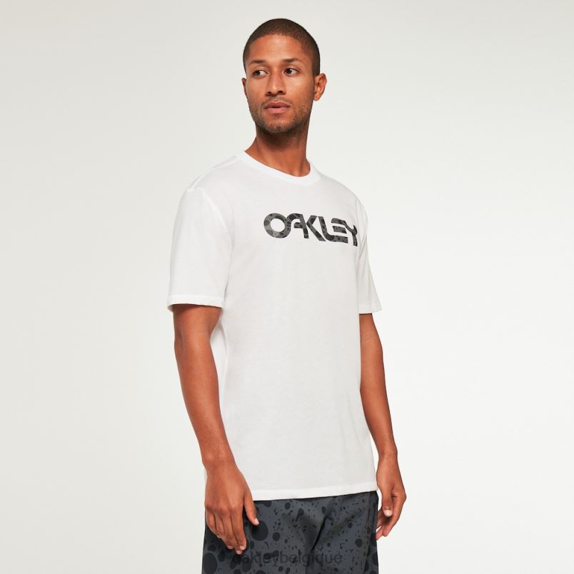 être Oakley vêtements tee-shirt maven mark blanc LFB042617