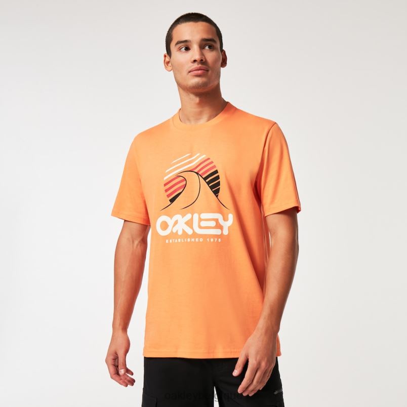 être Oakley vêtements un tee-shirt vague b1b orange tendre LFB042138